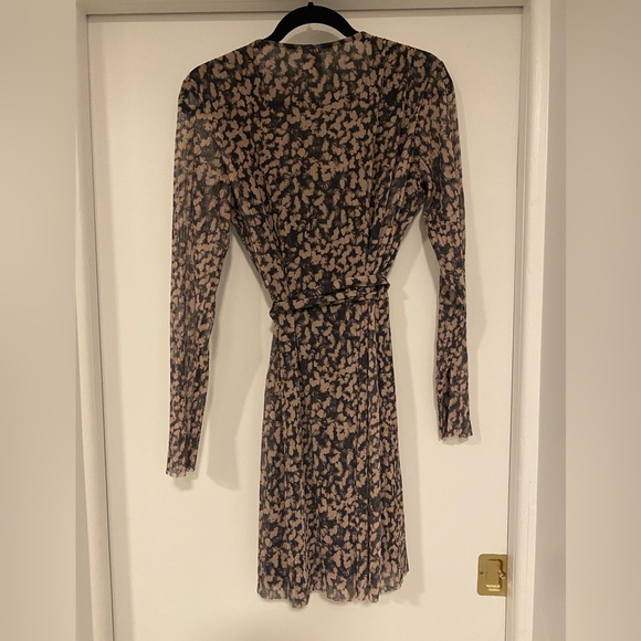 & Other Stories floral mesh wrap dress - Picture 2 of 5